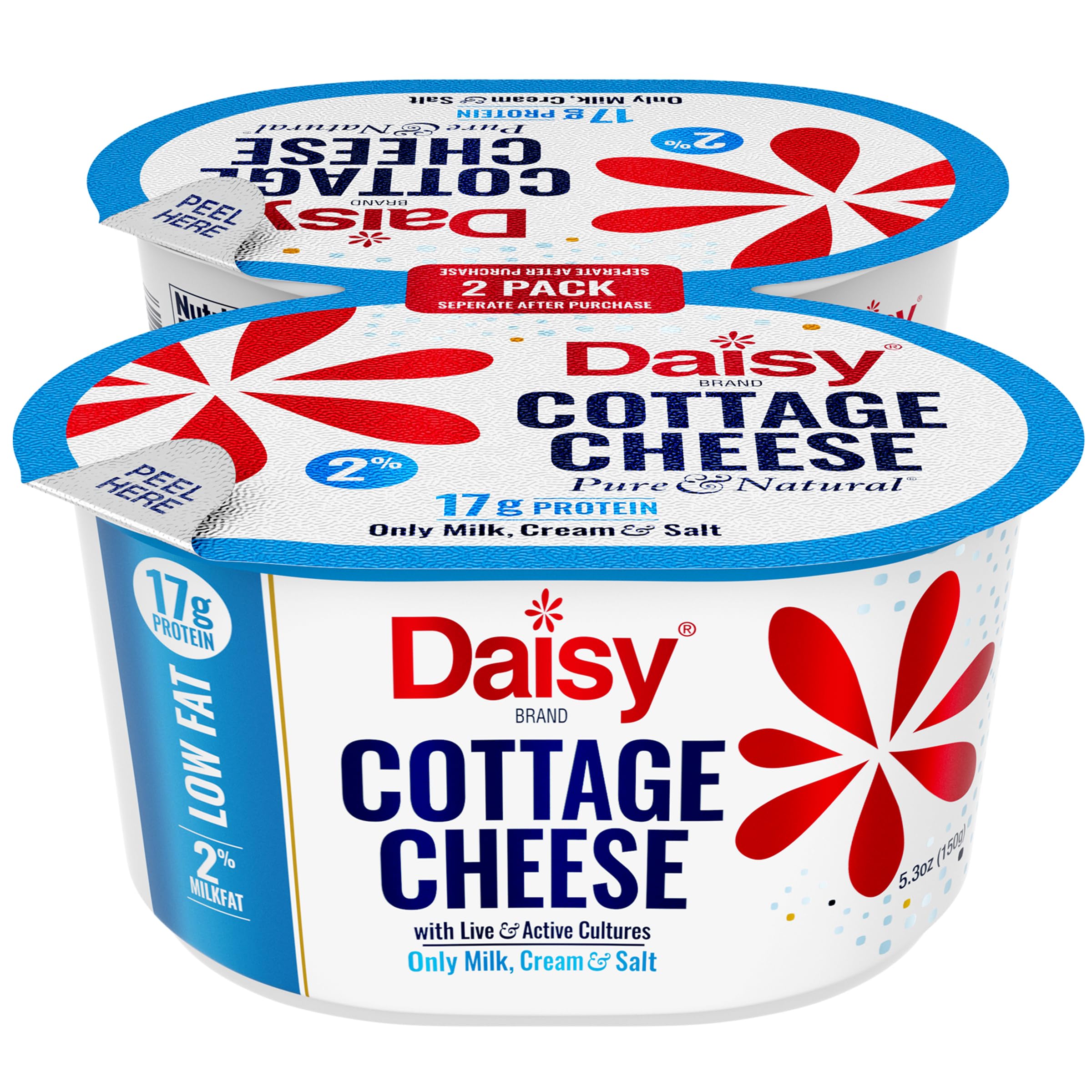 Daisy Brand Single Service Twin Pack 2 Cottage Cheese 10 6 Oz Pack Of 2 — view 4