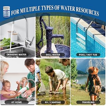 Coliform Bacteria Water Test Kit: 6 Tests Detecting E. coli - Drinking Water, Well, Tap, Pool, Hot Tub, Aquarium