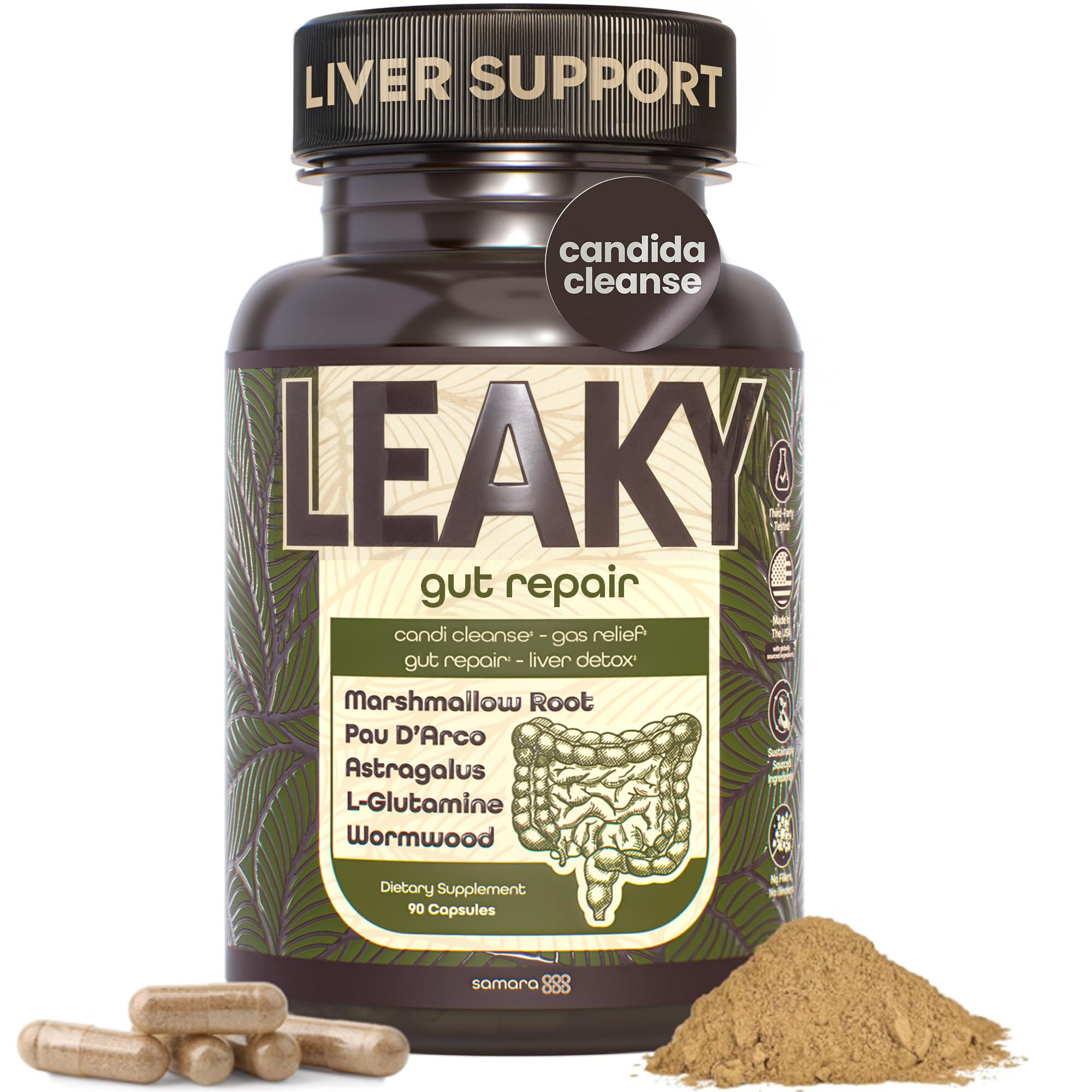 Samara 888 Leaky Gut Repair Supplement & Liver Cleanse Detox