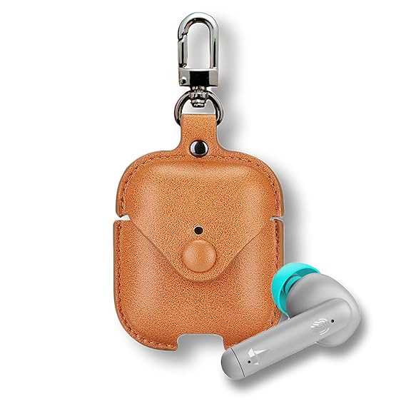 Meyaar Leather Case Cover Only Compatible with Boat Airdopes 141 & Boat