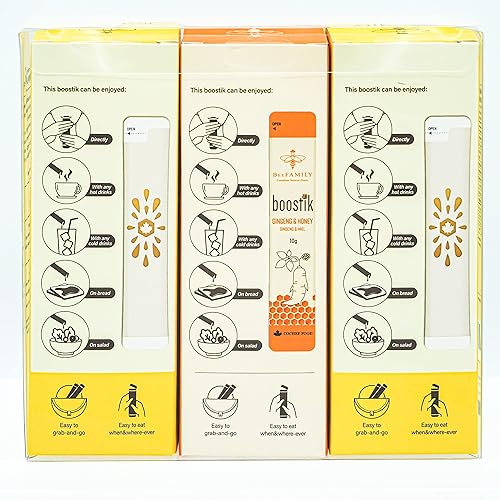 Miniatura 2 de BeeFamily - Miel Boostik Set 10.58 oz - Miel de Limón, Miel de Ginseng