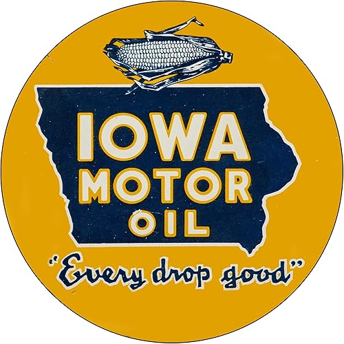 Miniatura 80 de Brotherhood Letrero de gas vintage de reproducción de letreros de metal vintage, letrero redondo de metal para garaje y hogar, 8 pulgadas de Nourse