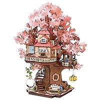 Rolife Puzzle 3D in Legno Casa sull’Albero di Sakura Miniatura Kit Modello Puzzle