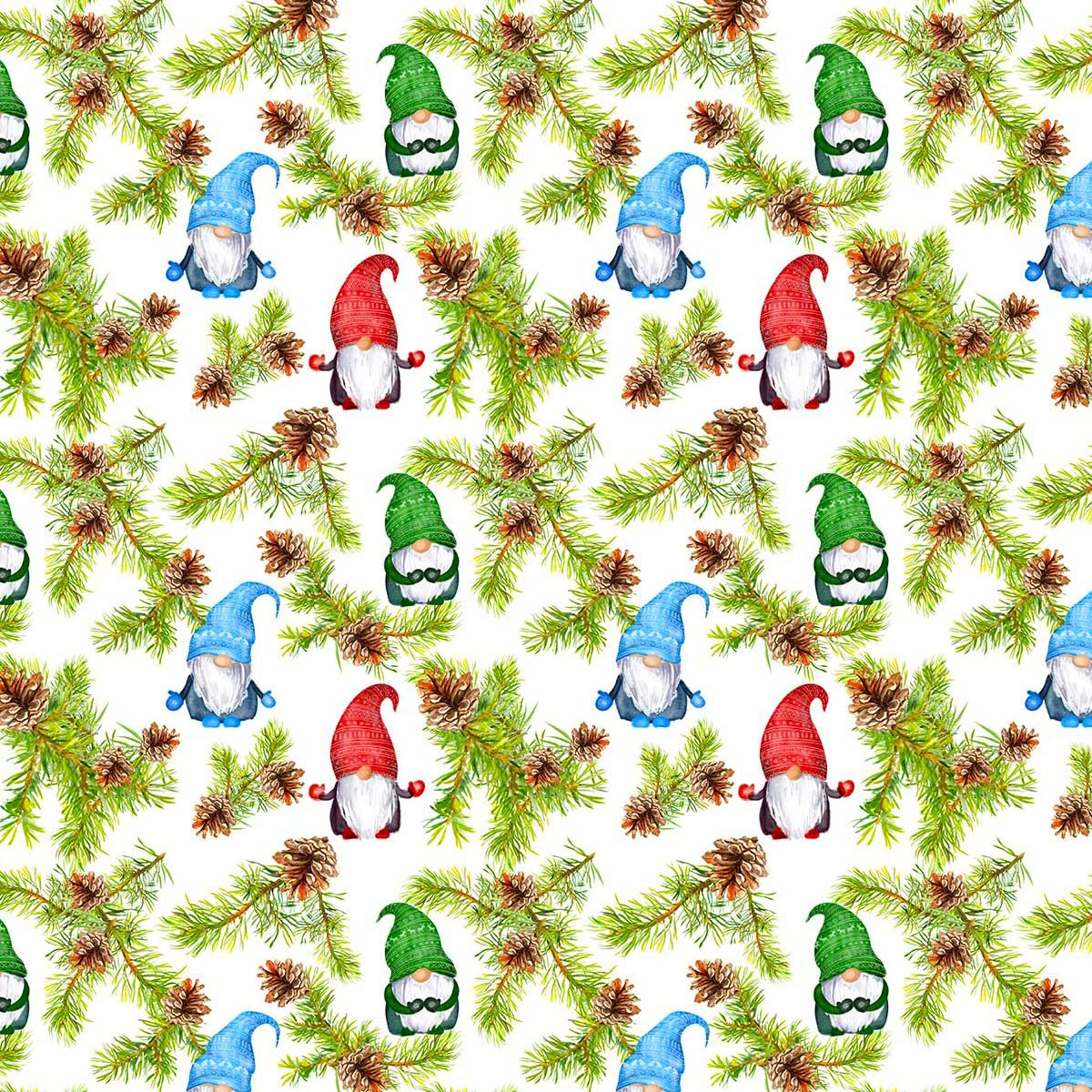 100% Cotton Christmas Fabric Material Sold By the Metre 140cm Wide - Gonky Pine - CC492 - Fat Quarter