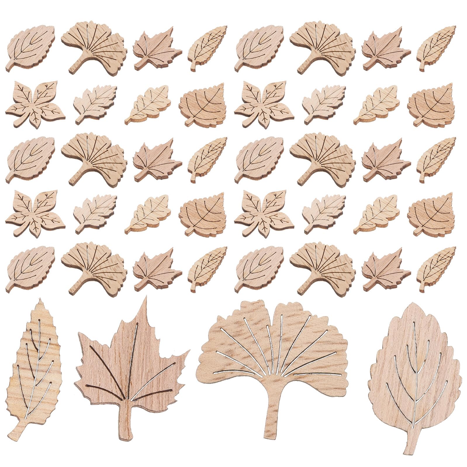 Holzausschnitte Erntedankfest 50 Stück Vintage Holz Beige Scrapbooking