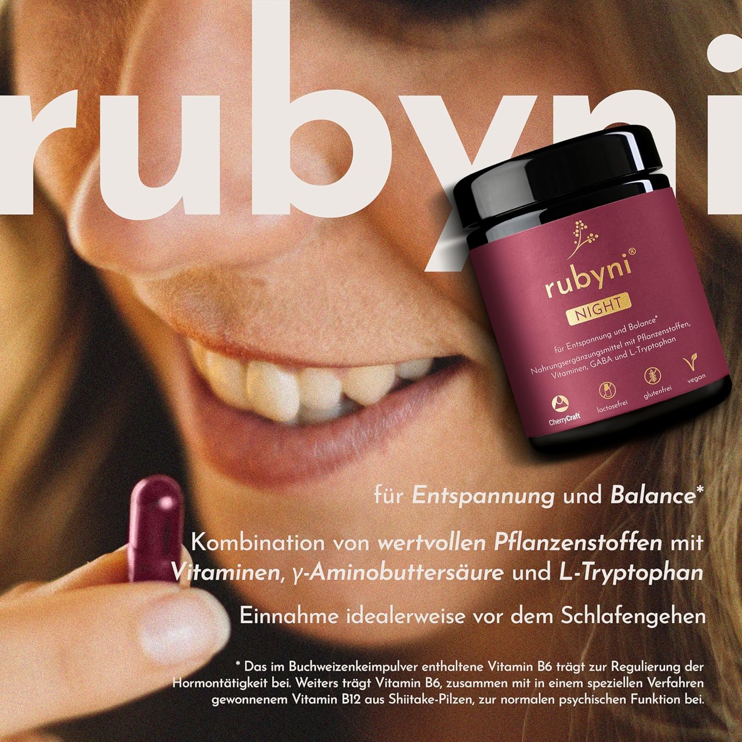 NIGHT für Entspannung & Balance - GABA + Ashwagandha - 140 Kapseln | Mit GABA, L-Tryptophan & Ashwagandha - Brahmi, Safran & Vitamin B6/B12 - Vegan