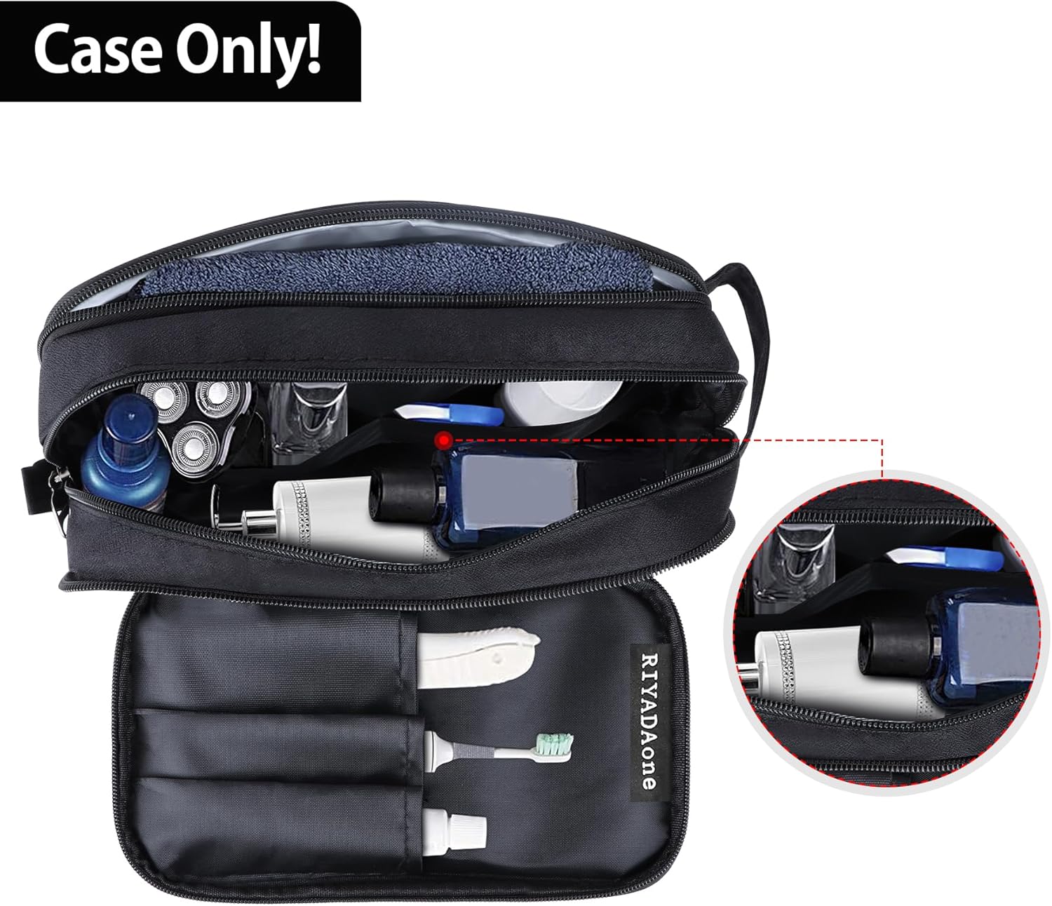 Travel Toiletry Bag for Men or Women Travel Organizer for Toiletries Accessories Bag - Image 3