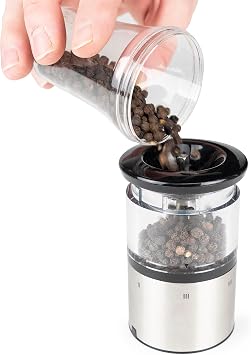 Peugeot Elis Sense Salt & Pepper Mill Set, u'Select, 8 in, Stainless Steel