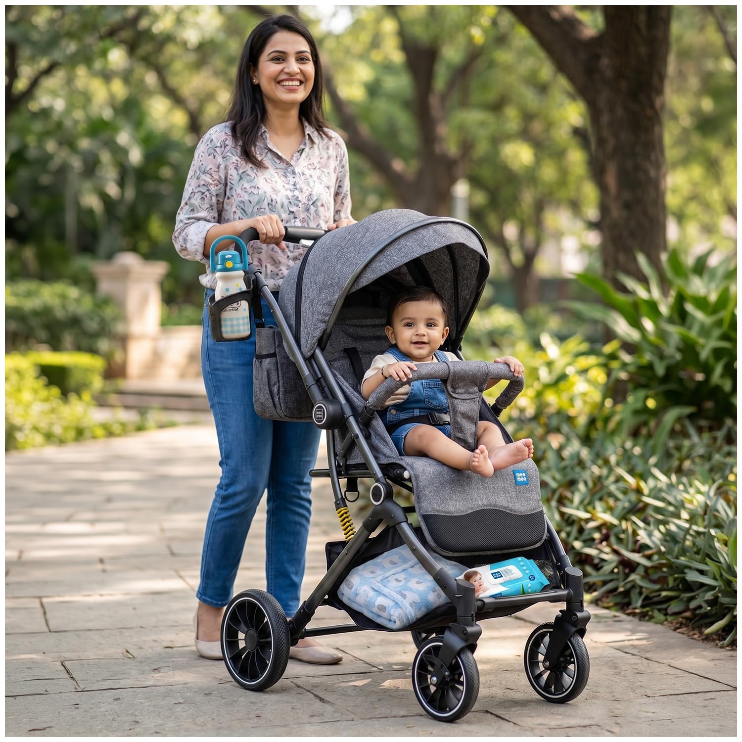 Mee Mee Baby Haven: Lightweight Travel Stroller -12