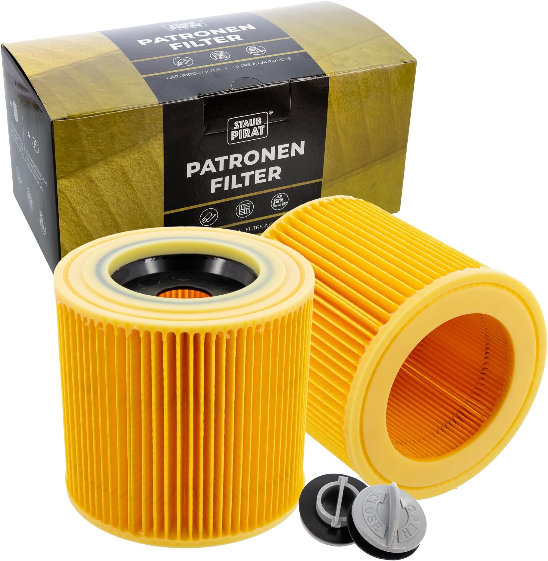 Kallefornia® 3 stuks filter Kallefornia K715 geschikt voor Powerplus POWX 323 rondfilter patroonfilter