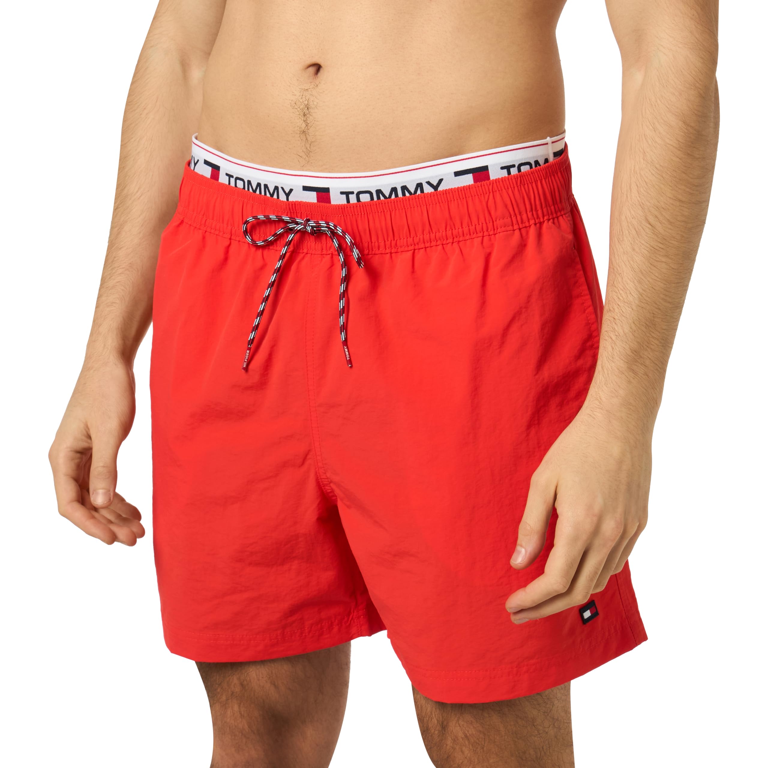 Tommy Hilfiger Tommy Jeans Bañador para Hombre Medium Drawstring Pernera Larga