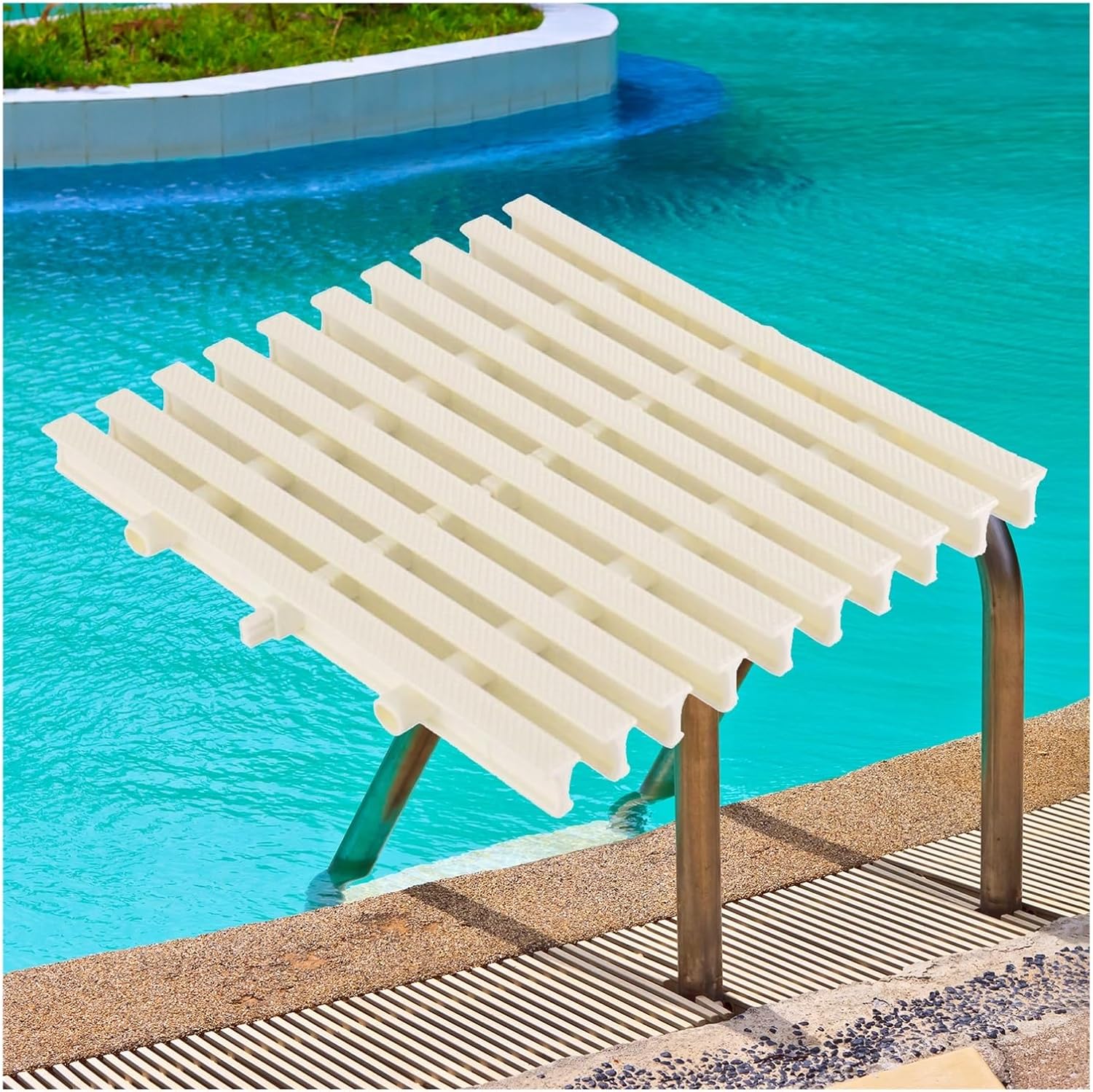Durable Swimming Pool Grille - Flexible Channel Grate Drainage Cover for Overflow Ditch, Heavy-Duty Sink Drain Grating, Ideal for Effective Water Management