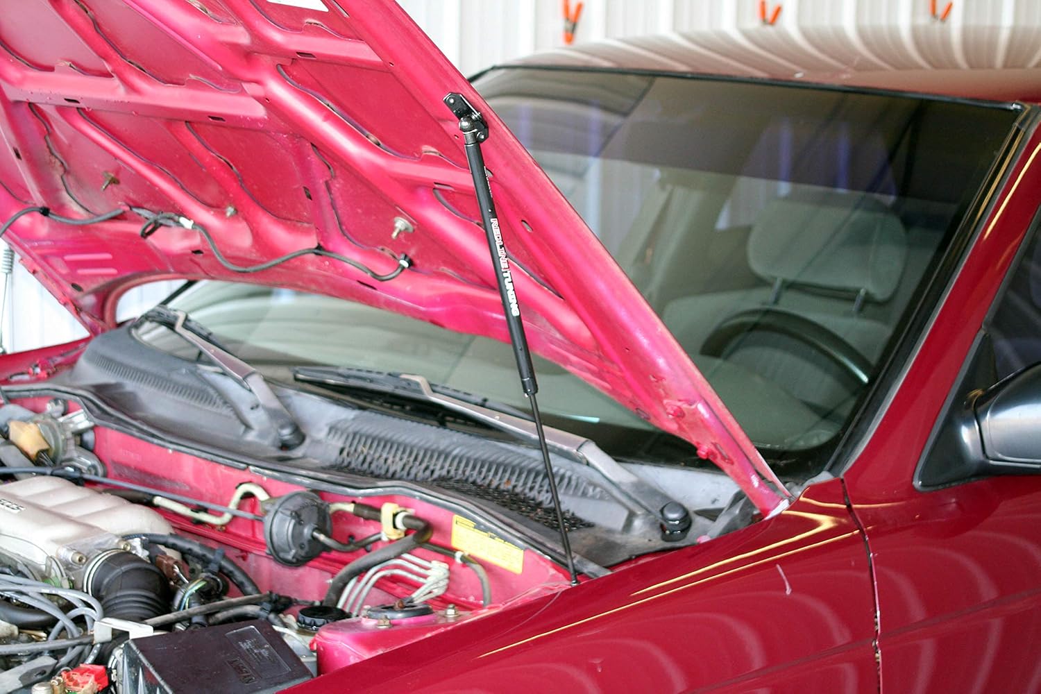 Redline Tuning 21-31009-02 Hood Quicklift Plus Bolt in Compatible with Nissan Sentra 1991-1994 (All Black Components)