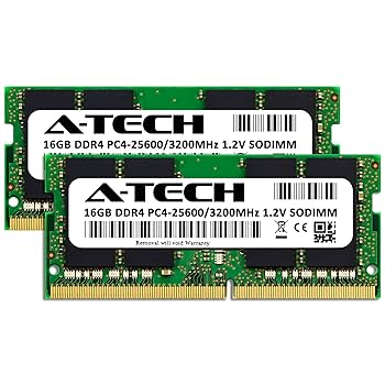 A-Tech 32GB (2x16GB) DDR4 3200 MHz SODIMM PC4-25600 (PC4