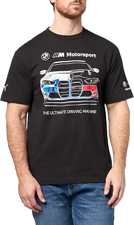 PUMA Men's BMW M Motorsport Graphic T-Shirt, Black