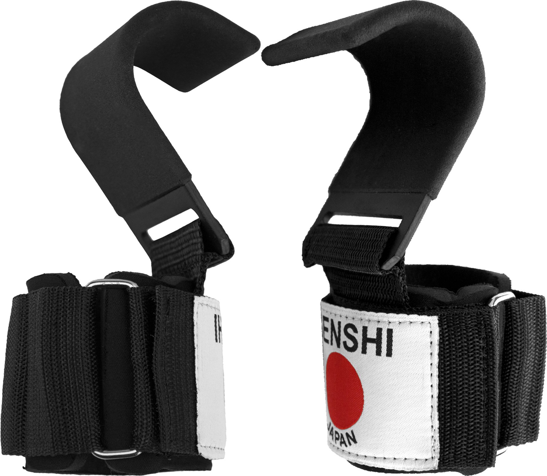 Senshi Supreme Quality Pro Neoprene Straps, Hooks, Extra Strong Velcro Strap, Versatile Performance, Maximum Convenience, Enhance Your Performance, Adjustable-One Size Fits All (Black)