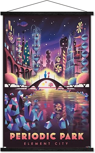 Trends International Disney Pixar Elemental - Póster de pared de parque periódico, 22.375 x 34 pulgadas, paquete de impresión premium y colgador