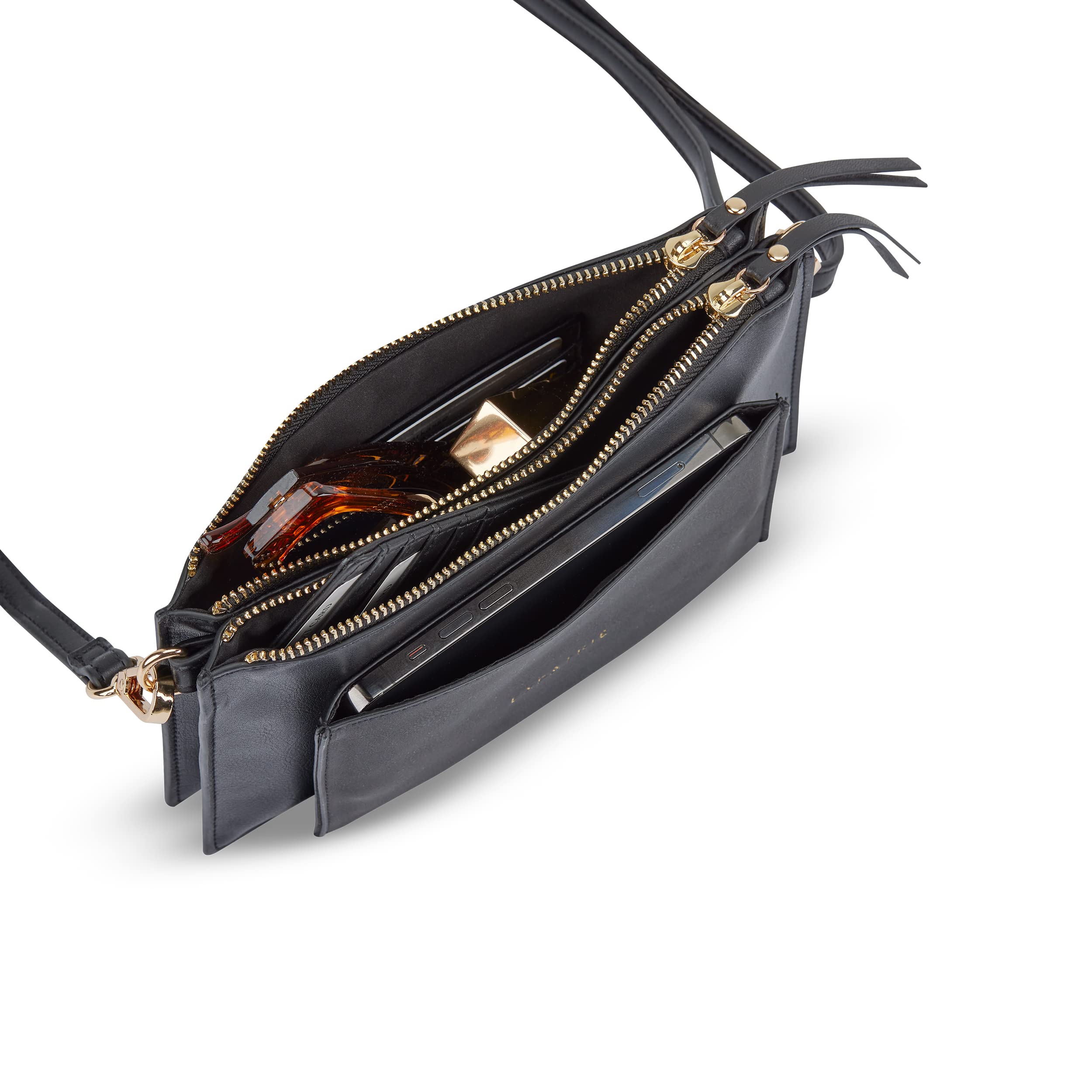 Expatrié Umhängetasche Damen - Isabelle - Elegante Clutch und Crossbody Bag mit abnehmbarem Schultergurt - Flache und Kleine Handtasche für Hochzeit & Ausgehen