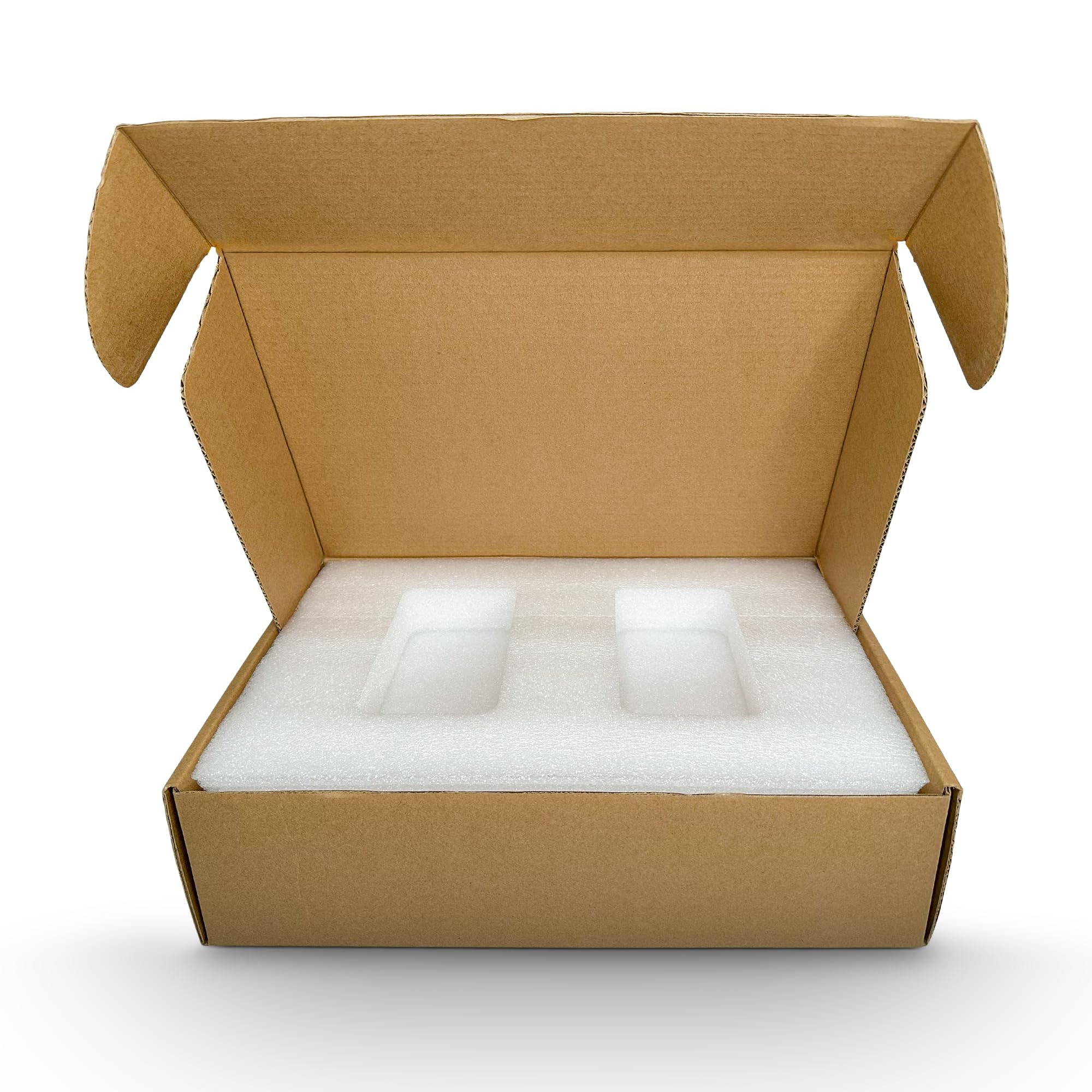 Ultra Secure Laptop Shipping Mailer Box for 13,14,15 inch Laptops and Ultrabooks with Extra Foam Padding and Space for Chargers, Accessories, and Cables