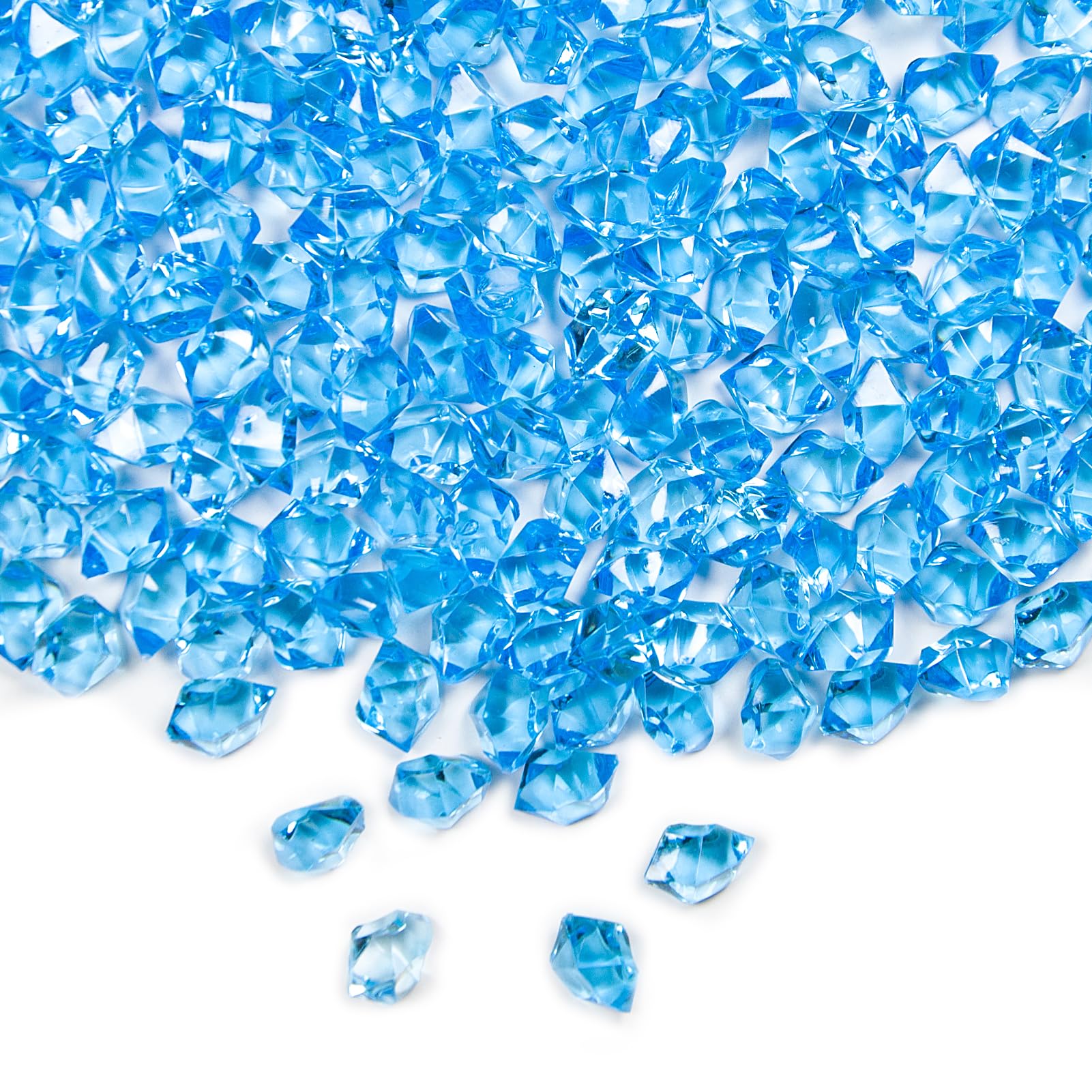 Amazon.co.jp: Featuman ブルークリスタル宝石 プラスチック宝石