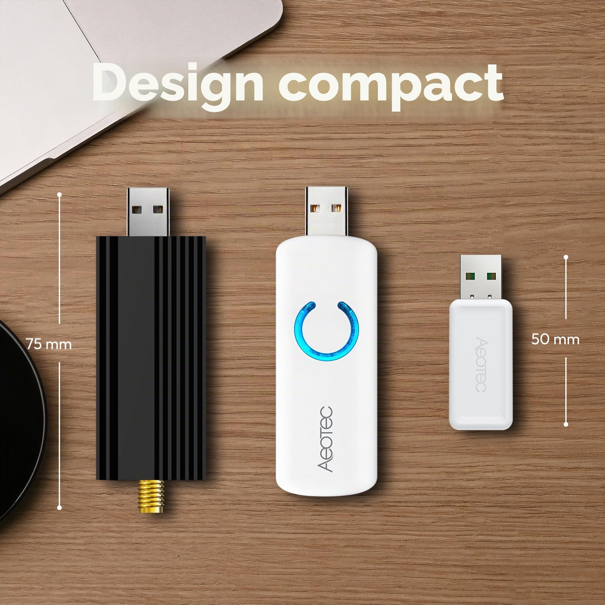 Z-Stick 10 Pro - Adaptateur USB Zigbee 3.0 et Z-Wave 800 Series - Fonctionne avec HomeAssistant - Zigbee2MQTT - Contrôleur Z-Wave - Longue portée - Portée sans fil jusqu'à 1,6 km - Sans nuage