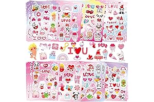 UPINS 48 Sheets Valentines Day Stickers Variety Pack Kids Classroom Exchange