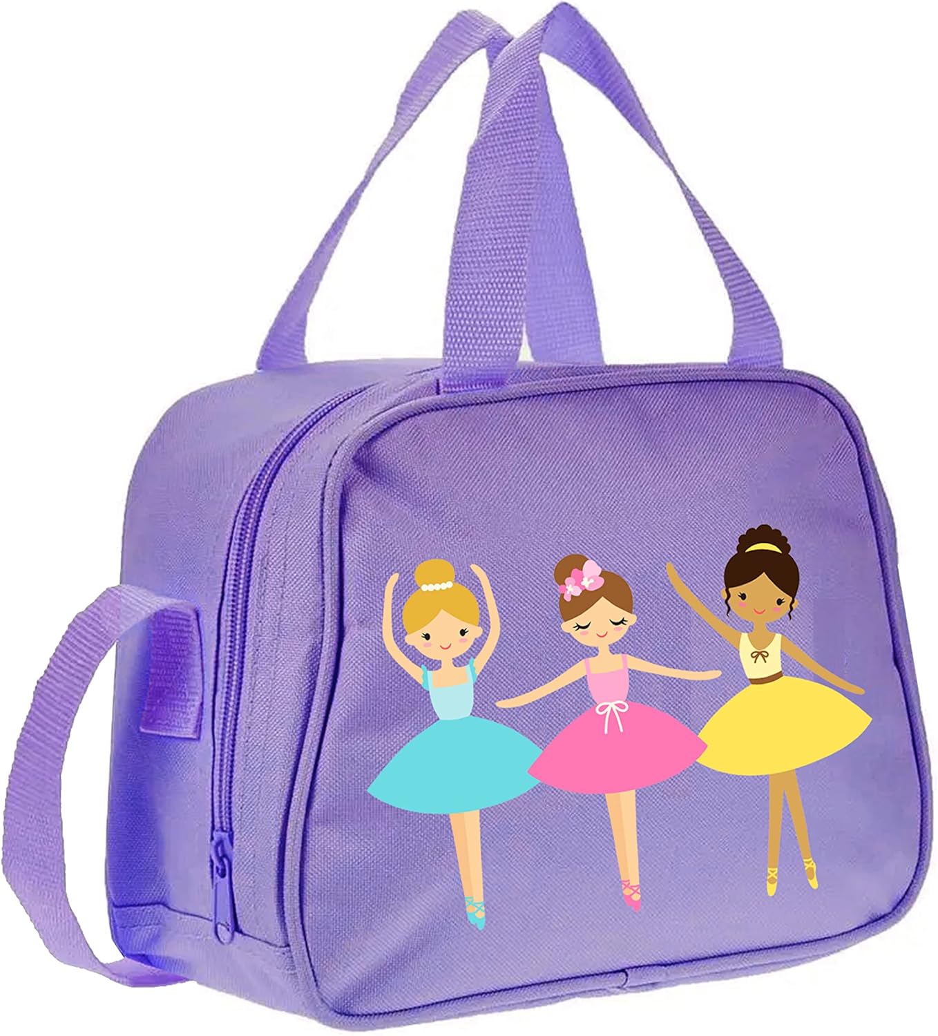 3 Ballerina Purple Childrens Kids Ballet Tap Dance Bag (PAR1) Amazon