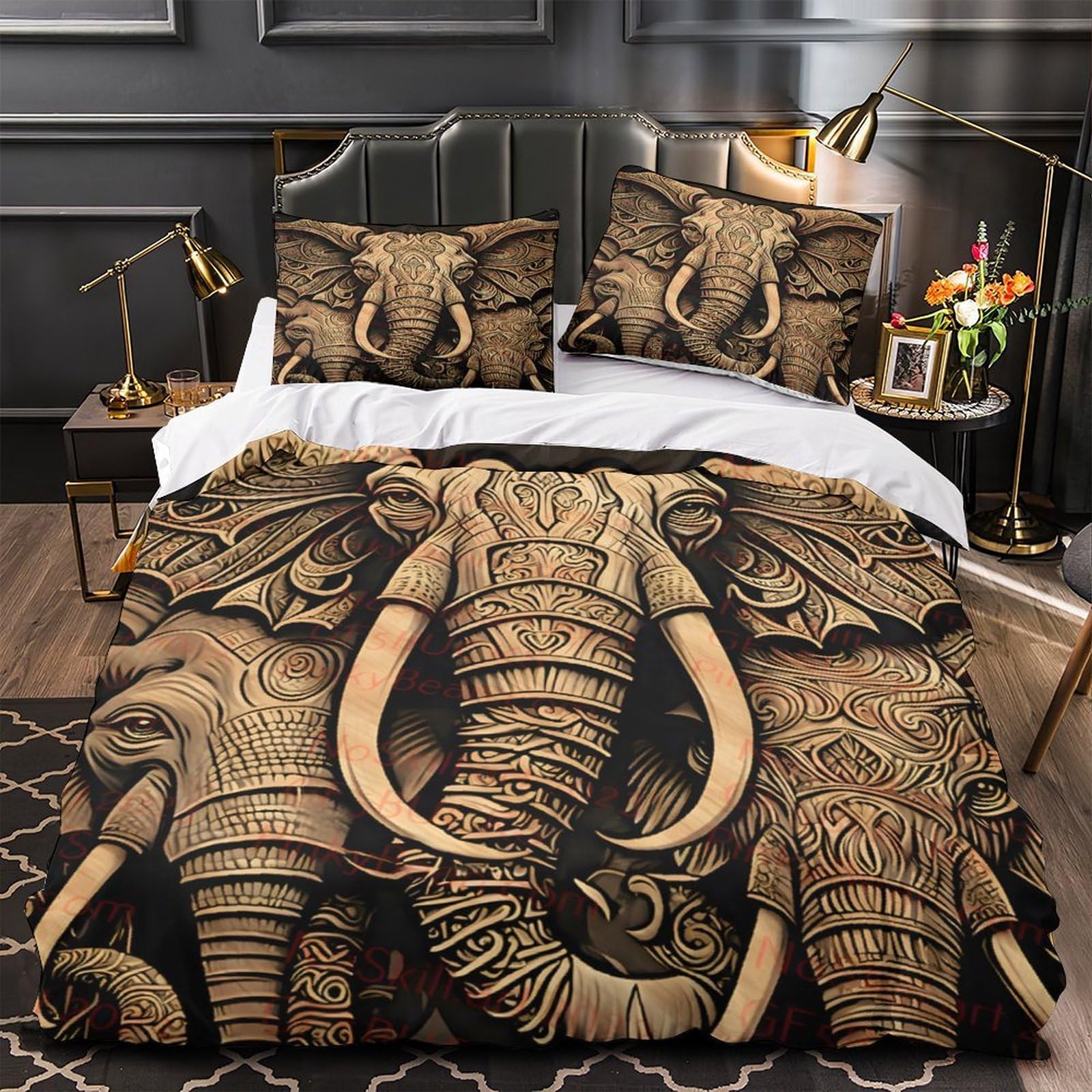 Parure de Lit Microfibre Housse de Couette Confortable Finie la Transpiration