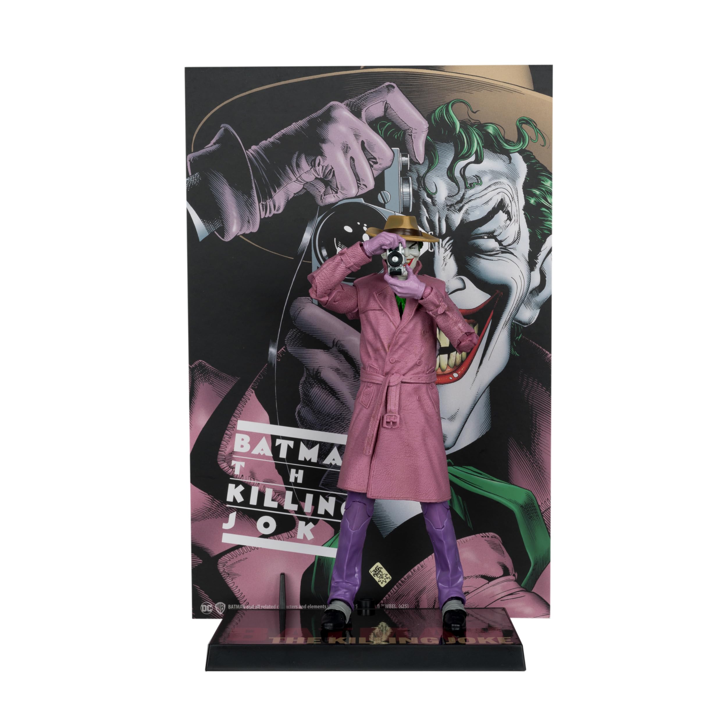 McFarlane DC Multiverse Cover Recreations - Figura de acción de The Joker (Batman: The Killing Joke) (Gold Label), 18 cm