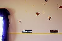 Vista 5 de ChromaLabel Cinta de vía de ferrocarril de 1-1/2 pulgadas, color tostado con impresión de riel marrón, rollo de 400 pulgadas