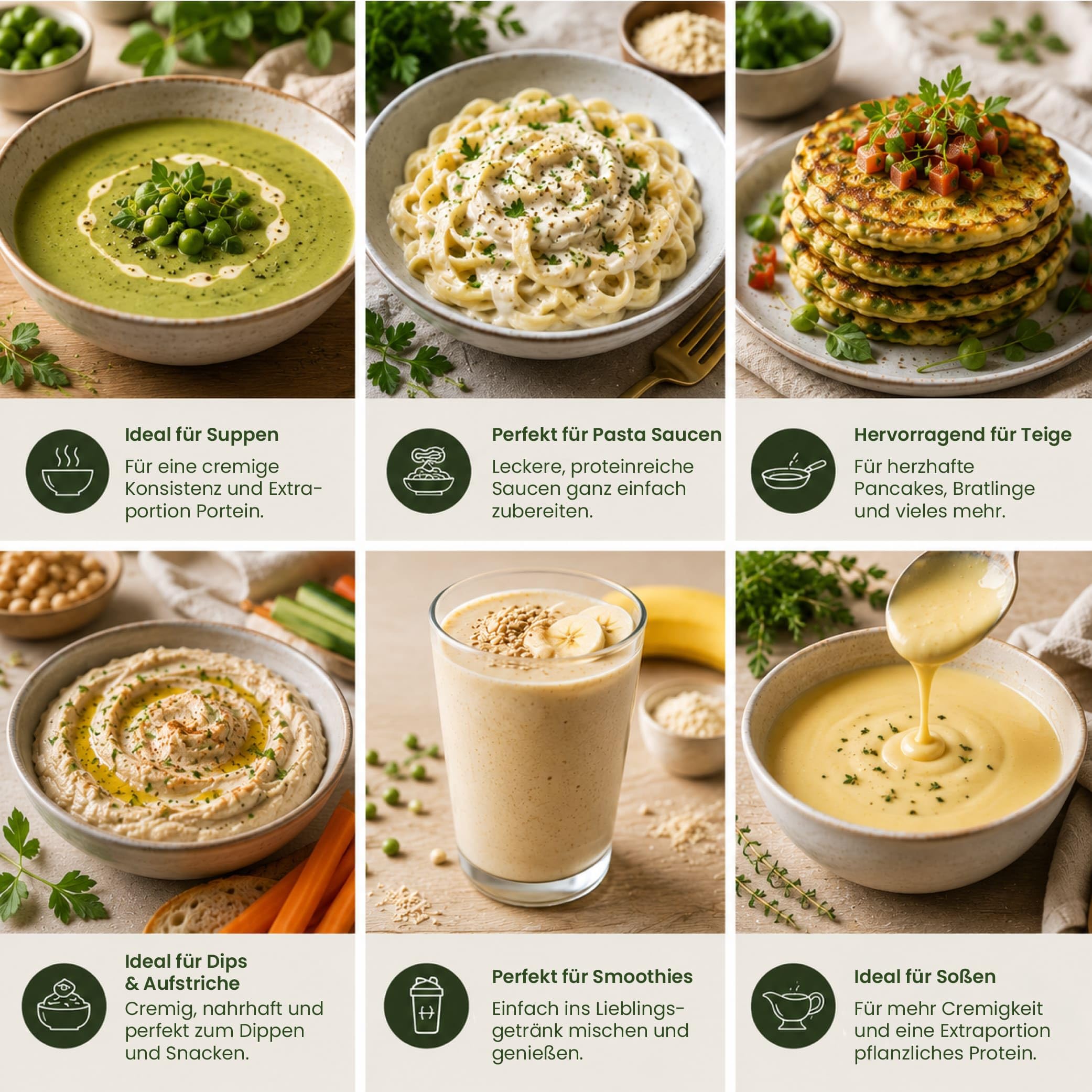 10 kg Erbsenprotein Pulver | 80% Proteingehalt | veganes Eiweißpulver | Erbsenprotein Isolat | Taste Market