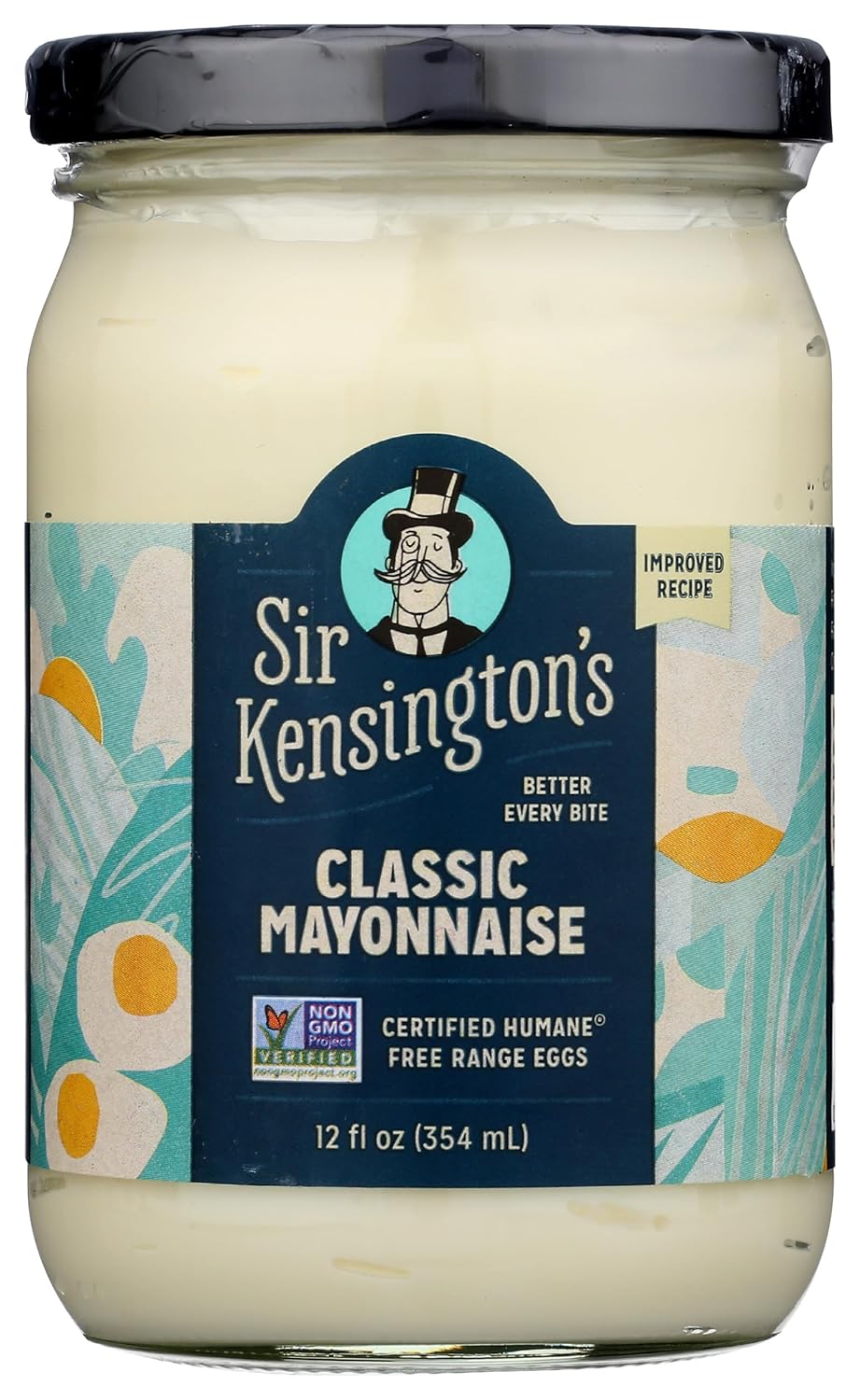 Sir Kensington's Classic Mayo, Non GMO, 12 Fluid Ounces (Pack Of 6)