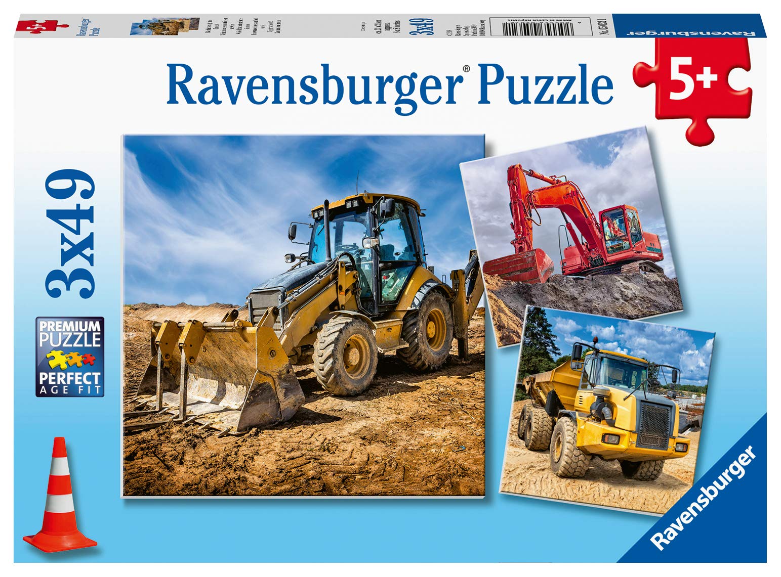 Ravensburger 05032 Construction Vehicles in Use Jigsaw Puzzle (147 Pieces)