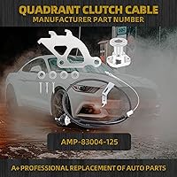 Vista 2 de Dasbecan Kit de cable de embrague de triple gancho Kit de ajustador de firewall cuadrante compatible con Ford Mustang 1996-2004 Reemplazos #