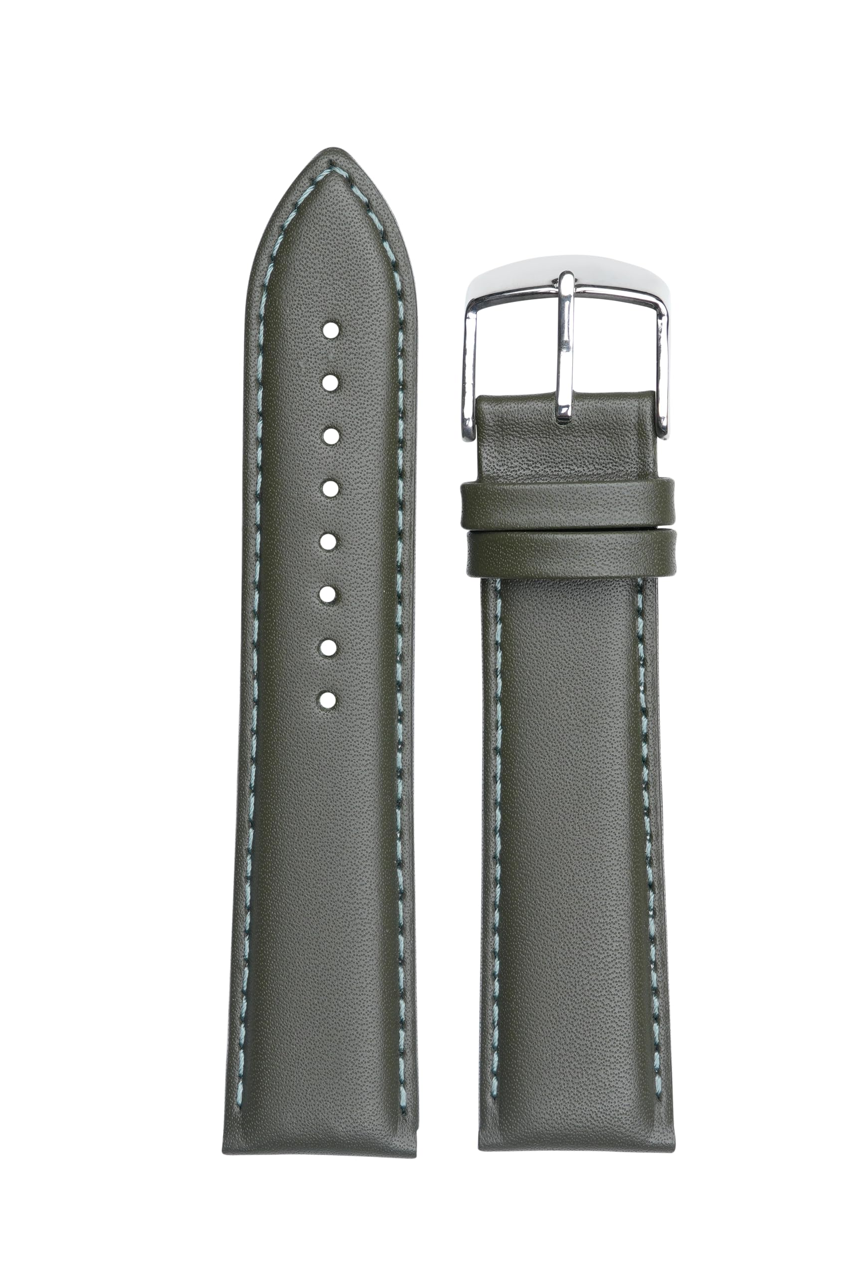 EXOR CASHMERE 22 mm Genuine Leather Watch Strap (OLIVE GREEN) (B0CV9YJ5C1) Amazon Price History, Amazon Price Tracker