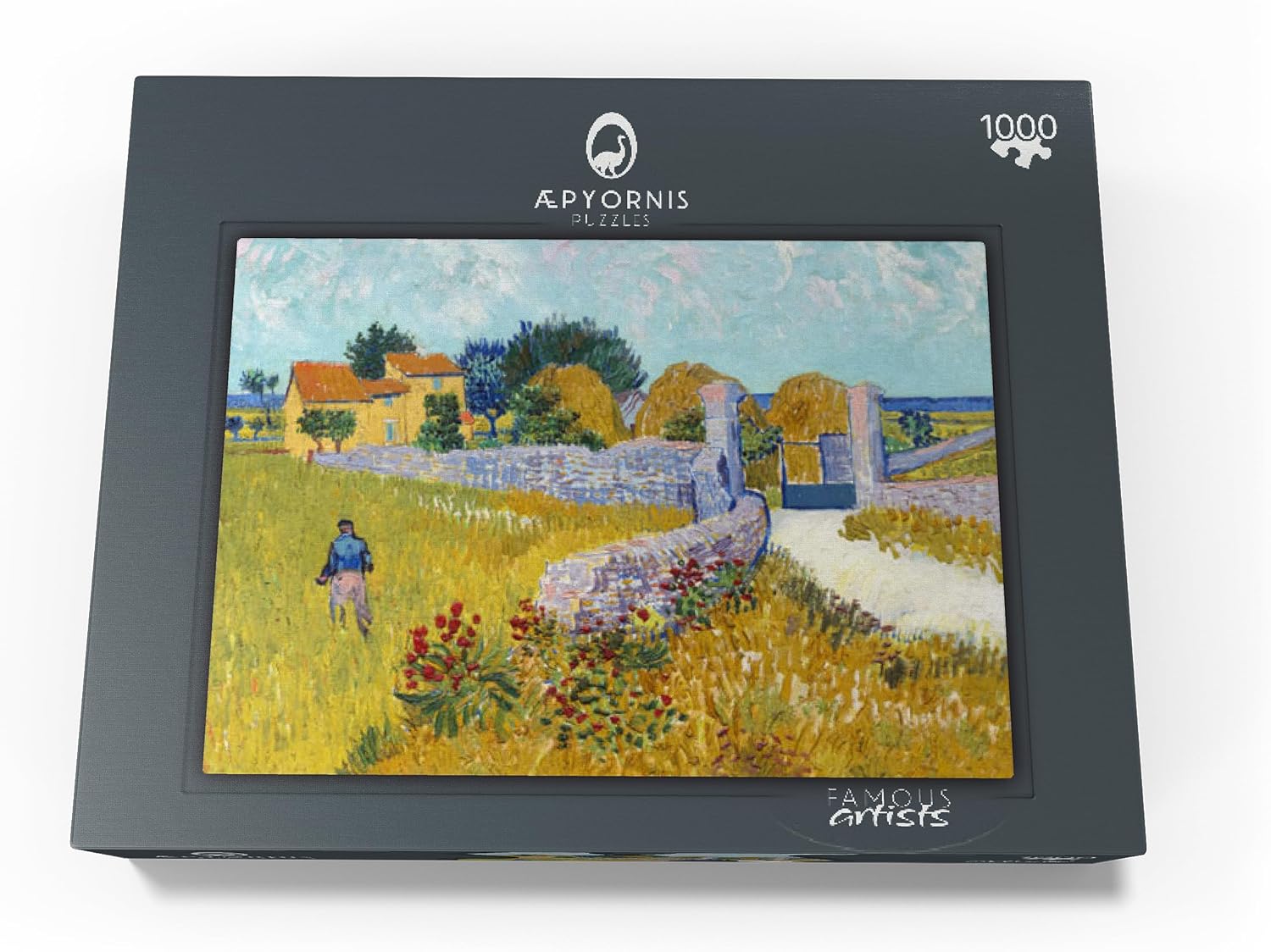 MyPuzzle Farmhouse in Provence 1888 By Vincent Van Gogh - Premium 1000 Piece Jigsaw Puzzle for Adults