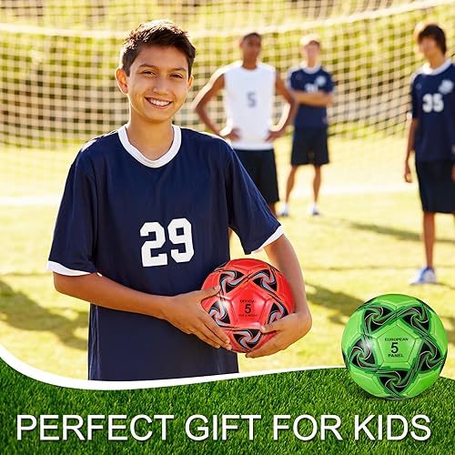 Miniatura 6 de Libima 13 pelotas de fútbol a granel, 10 unidades, pelota de fútbol oficial con 2 bombas y bolsa de transporte, juego de entrenamiento para