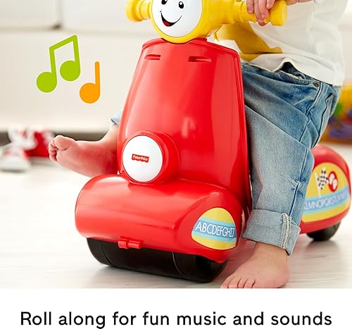 Miniatura 4 de Fisher-Price Laugh  Learn Smart Stages Scooter juguete musical con contenido de aprendizaje Smart Stages para niños de 1 a 3 años