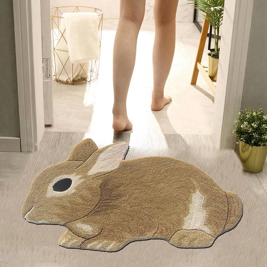ラグ・カーペット WARMGREY TAIL BUNNY BUNNY DOORMAT WARMGREY TAIL