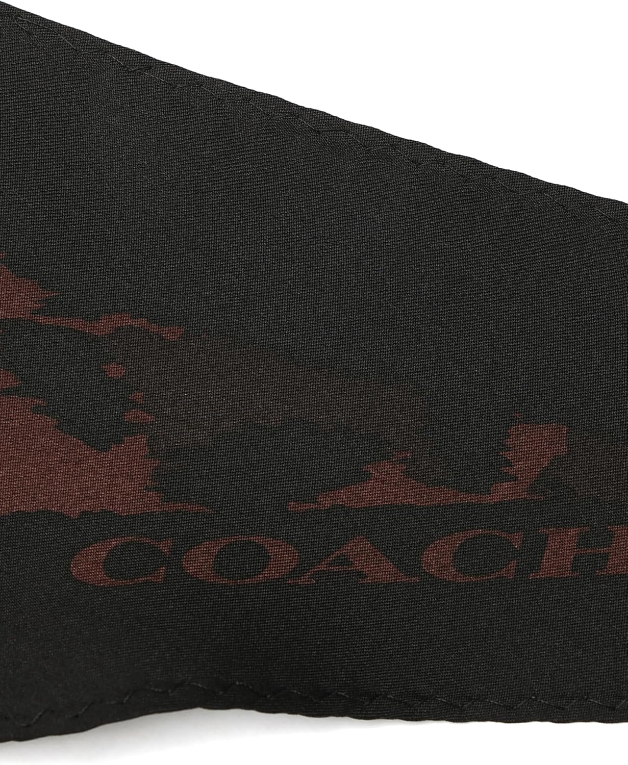 COACH womens Leopard Printed Silk Elongated Triangle - Image 4