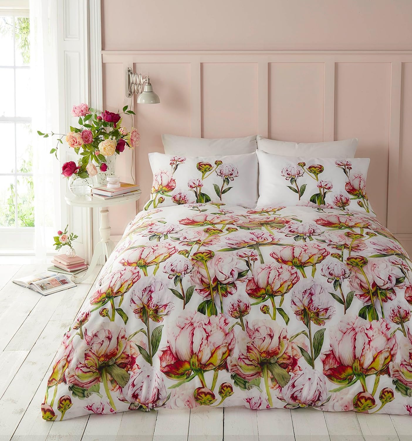 Ashley Wilde Fuchsia Heligan Floral Duvet Cover Set In By Voyage Maison (Superking Duvet Cover Set 260Cm X 220Cm)