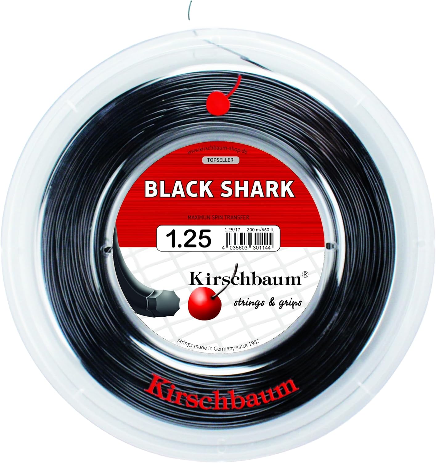 Kirschbaum Reel Black Shark 1.25 mm (17G) 660ft