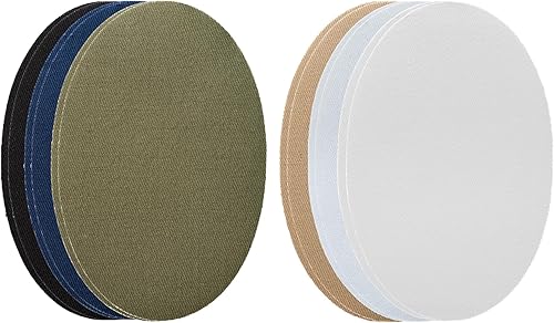 Miniatura 8 de Johnson & Smith Parches para planchar  Parche para planchar de 12 piezas para reparación de ropa, jeans  Parches de tela adhesiva en formas ovaladas