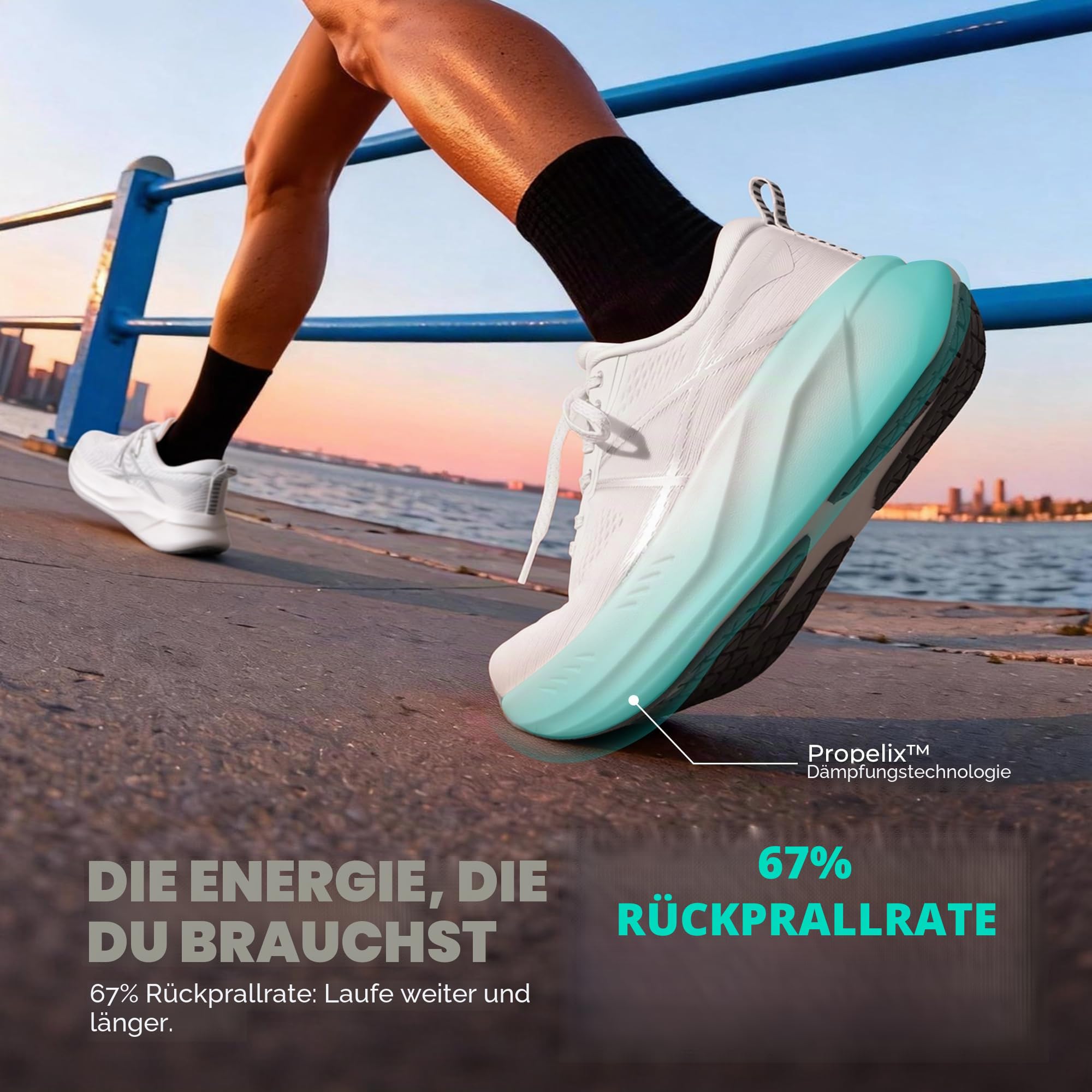 ALLSWIFIT Damen Laufschuhe – Leichte Running Schuhe, Dämpfung, rutschfest, Bequeme Sportschuhe für Fitness, Walking