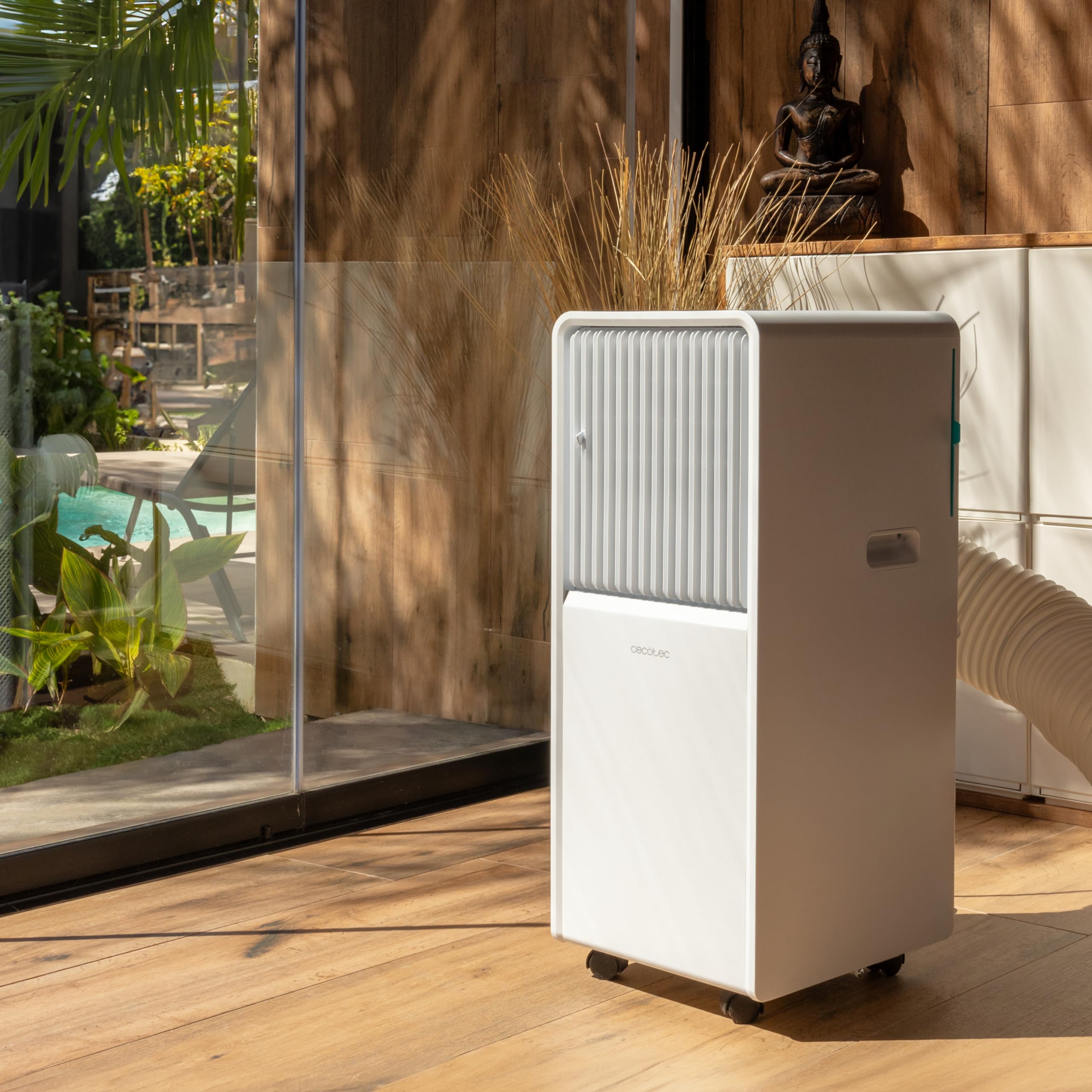 Cecotec Aire Acondicionado Portátil con Mando a Distancia ForceClima 7150 Style. 7000 BTU - 1750 Frigorías, Control Táctil, Pantalla LED, 4 Modos, 2 Velocidades, Temporizador, Cobertura 20m2