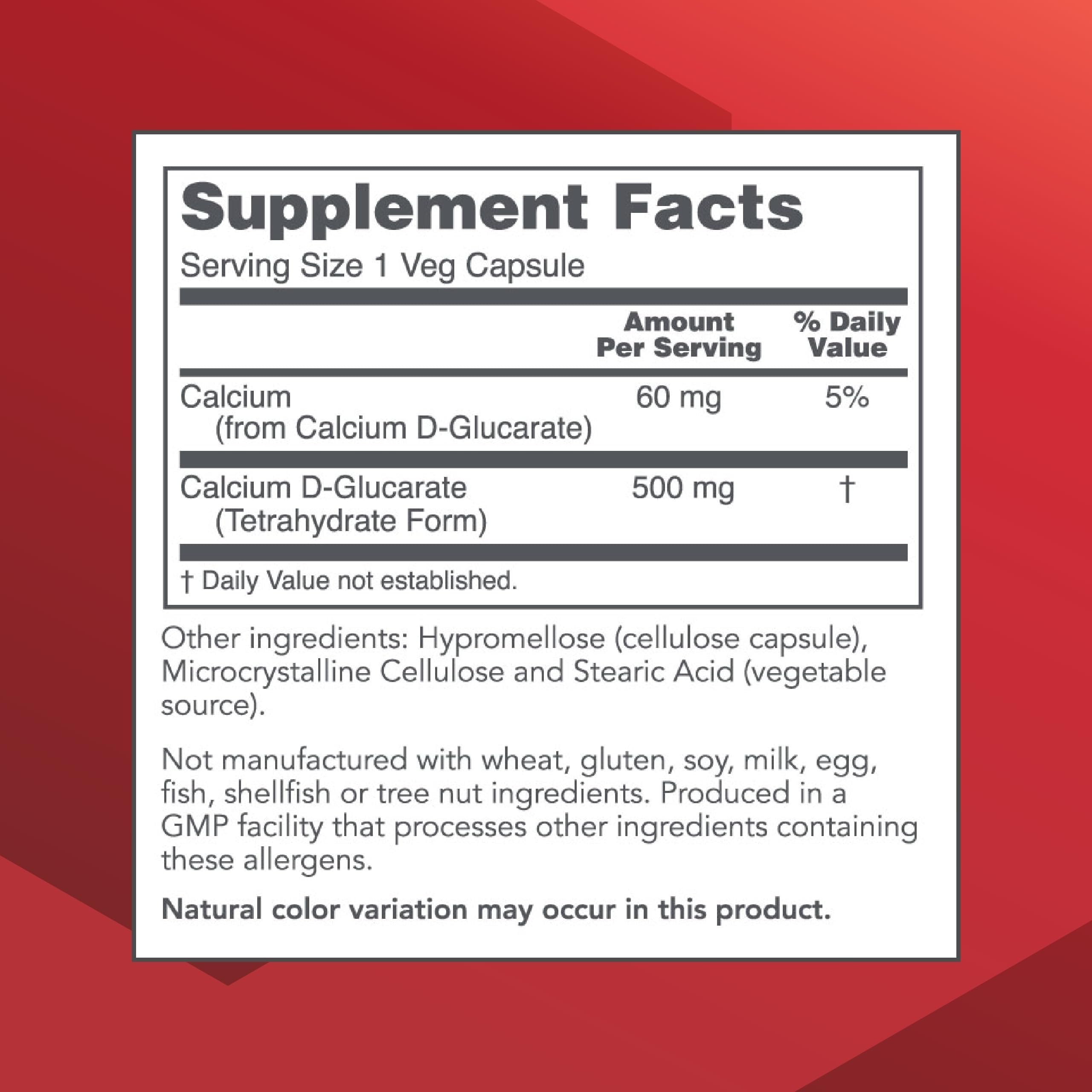 Protocol for Life Balance Calcium D-Glucarate 500mg, Detox*, 90 Veg Caps — Amazon image 2