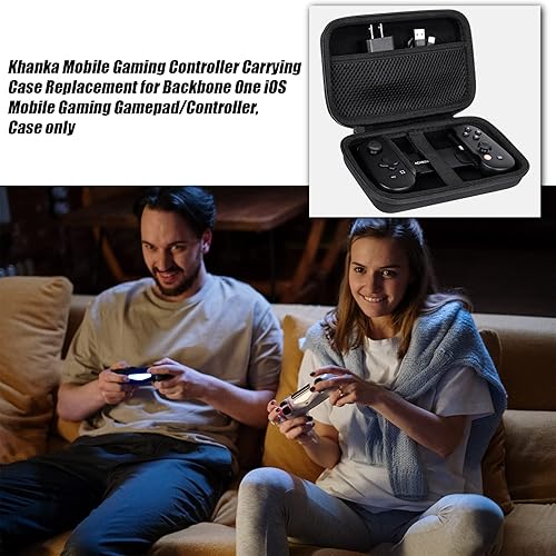 Miniatura 3 de khanka Mobile Gaming Controller Carrying Case Compatible with Backbone One iOS Mobile Gaming GamepadController, Case only