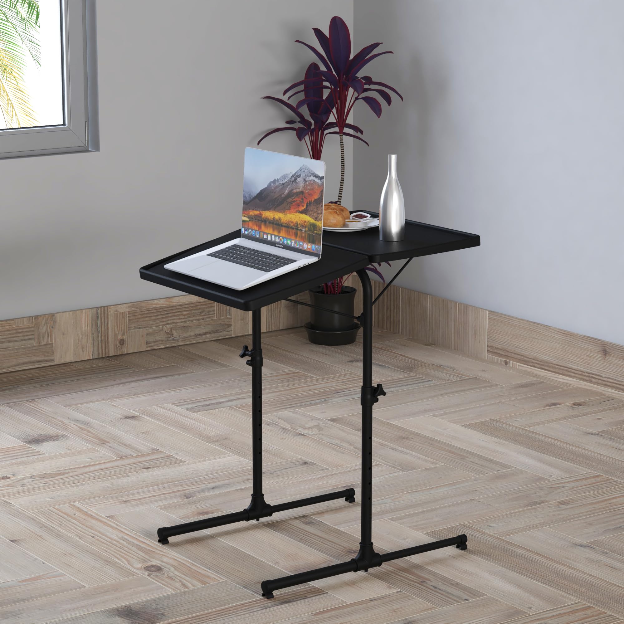 See full amazon price history chart for TABLE MAGIC Plastic 2.0 Double Top Laptop Table Mat Finish Top, Wider Workspace, Adjustable Height Lapdesk (Black) TABLE MAGIC Plastic 2.0 Double Top Laptop Table Mat Finish Top, Wider Workspace, Adjustable Height Lapdesk (Black) (B0CXJDRLBS) Amazon Price History, Amazon Price Tracker