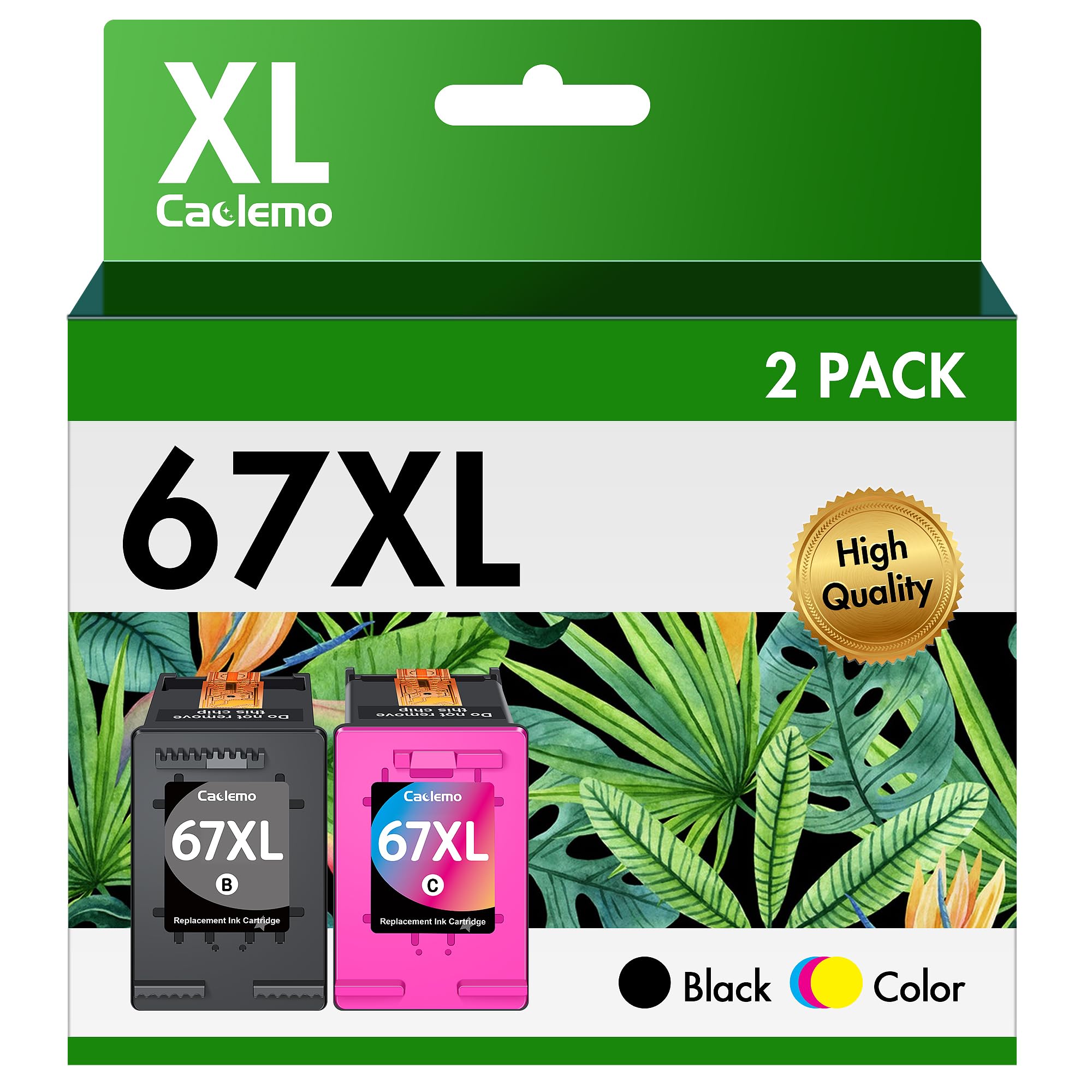 Paquete Combinado De Cartuchos De Tinta 67XL Compatible Con 67 XL, Alto Rendimiento, Envy 6000 6055 6055e 6400 6455e 6458e Deskjet 2700 2700e 2742e