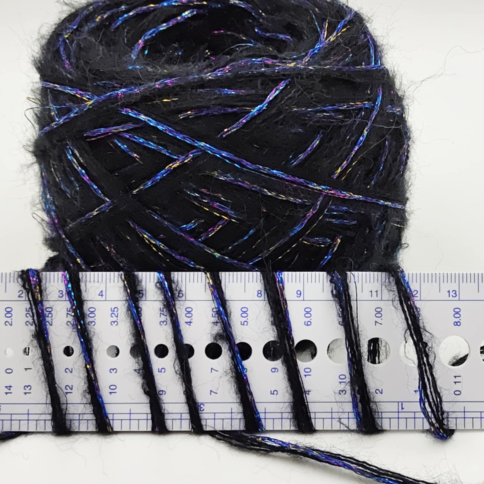 Hilo de Mohair Metalizado 50 g, Grueso, Mercerizado, acrílico, Chenilla, Hilado for Crochet(Shrimp Meat Powder)